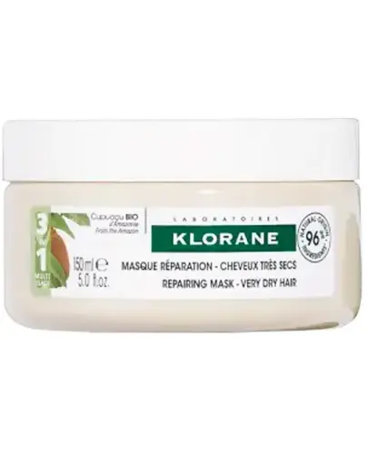 Klorane Maska regenerująca z organicznym cupuacu 3w1, 150 ml - Intensywnie odżywia, regeneruje i wzmacnia bardzo suche włosy