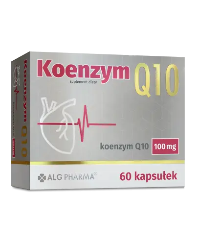 Koenzym Q10 Alg Pharma, 60 kapsułek - Z koenzymem Q10 w dawce 100 mg, który chroni organizm przed stresem oksydacyjnym