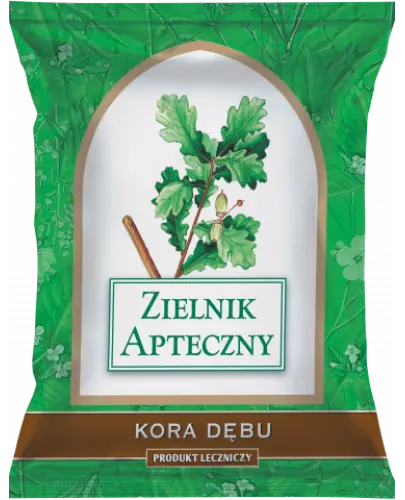 Kora dębu, 50 g - Zioła do zaparzania, do okładów i przemywań oraz płukania jamy ustnej i gardła