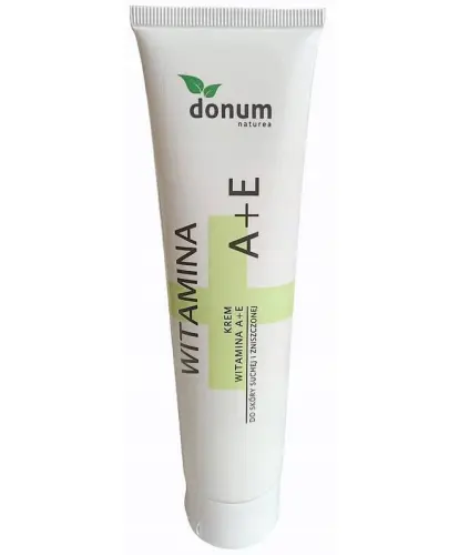 Donum Naturea Krem Witamina A+E, 100 ml - Do pielęgnacji skóry suchej i wrażliwej, ulegającej podrażnieniom