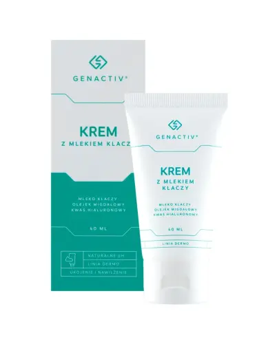 Genactiv Krem z mlekiem klaczy, 40 ml - Intensywna pielęgnacja i jedwabiście gładka skóra na co dzień