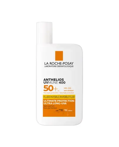 La Roche-Posay Anthelios UVMUNE 400 Niewidoczny fluid SPF 50+, 50 ml - Ochrona przed UVA/UVB oraz ultradługimi promieniami UVA