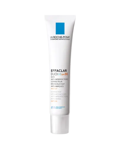 La Roche-Posay Effaclar Duo+ SPF 30 Krem zwalczający niedoskonałości, 40 ml - Z ochroną przeciwsłoneczną, przeznaczony do tłustej, trądzikowej skóry