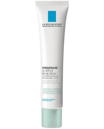 La Roche-Posay Hydraphase HA UV SPF25 Rich, 40 ml - Intensywnie nawilżający krem do skóry normalnej i suchej