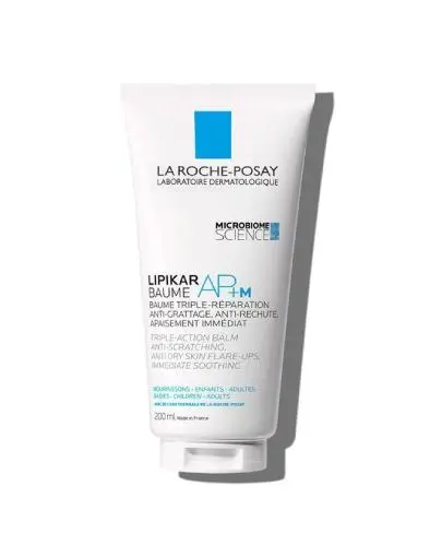 La Roche-Posay Lipikar Baume AP+M Balsam do ciała przeciw swędzeniu i nawracającej suchości, 200 ml   - Przynosi natychmiastowe ukojenie, zmniejsza uczucie swędzenia i działa przeciw nawracającej suchości