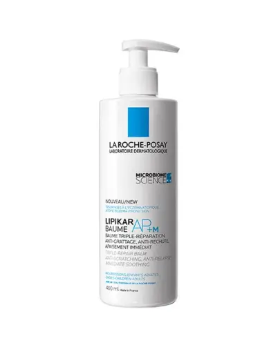 La Roche-Posay Lipikar Baume AP+M Balsam do ciała przeciw swędzeniu, 400 ml  - Odżywczy balsam do skóry suchej, swędzącej, atopowej