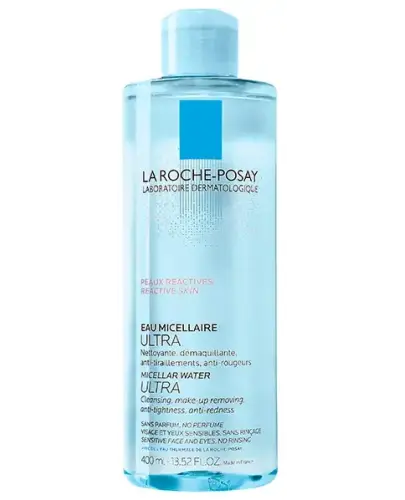 La Roche-Posay Ultra Płyn micelarny do skóry reaktywnej, 400 ml - Do skóry wyjątkowo wrażliwej i reaktywnej twarzy i okolic oczu