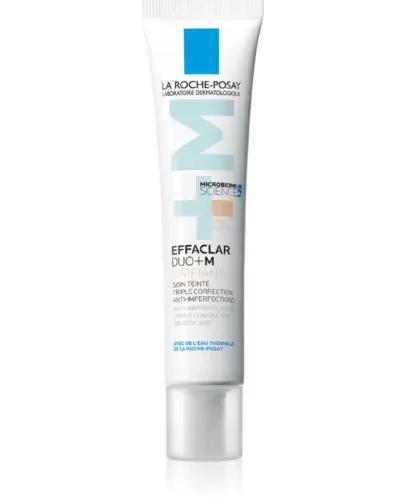 La Roche-Posay Effaclar Duo+M Unifiant, jasny krem koloryzujący, 40 ml - Do skóry skłonnej do trądziku, tłustej i mieszanej