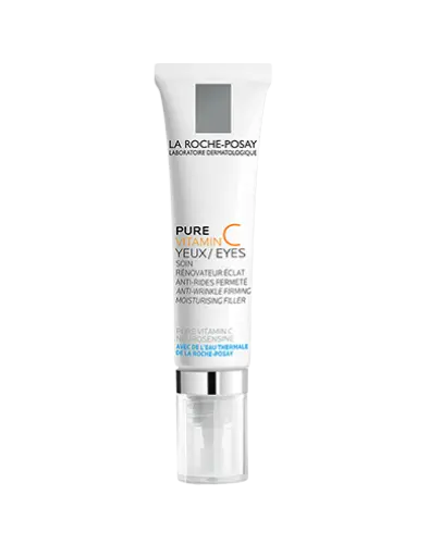 La Roche-Posay Pure Vitamin C Eyes Krem pod oczy z witaminą C, 15 ml  - Nawilżająca i ujędrniająca pielęgnacja przeciwzmarszczkowa