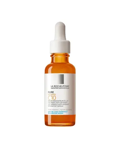 La Roche-Posay Pure Vitamin C10 Serum przeciwzmarszczkowe, 30 ml - Serum Pure Vitamin C10 przywraca skórze blask i jednolity koloryt