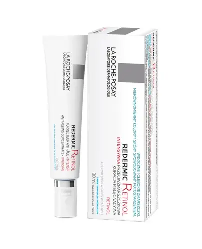 La Roche-Posay Redermic Retinol Intensywna kuracja przeciwzmarszczkowa do twarzy,  30 ml - Głębokie zmarszczki i drobne linie są widocznie zmniejszone, koloryt staje się jednolity