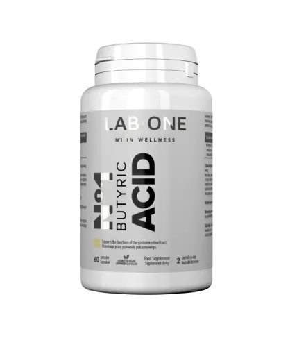 Lab One N°1 Butyric Acid, 60 kapsułek - Z maślanem sodu standaryzowanym na 80% kwasu masłowego