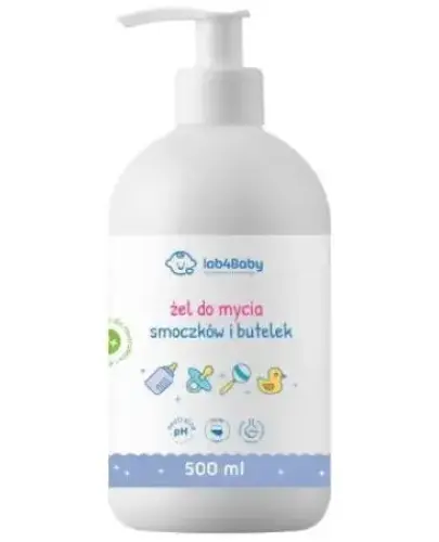 Lab4baby Żel do mycia smoczków i butelek, 500 ml - Bezpieczna higiena dziecięcych akcesoriów