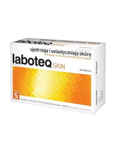 Laboteq Skin, 30 tabletek - Z kwas hialuronowy,  koenzym Q10 i kolagen, które wspierają utrzymanie zdrowej i młodej skóry