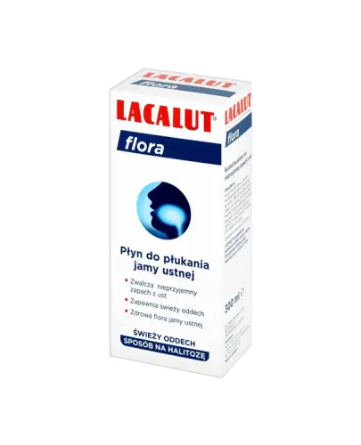 Lacalut Flora Płyn do płukania jamy ustnej, 300 ml - Wspomaga codzienną higienę jamy ustnej 