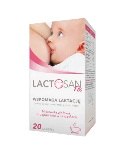 Lactosan Fix, mieszanka ziołowa, 20 saszetek - Do zaparzania w saszetkach, wspomaga proces laktacji