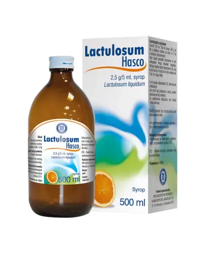 Lactulosum Hasco 2,5 g/5 ml, 500 ml - Zaparcia