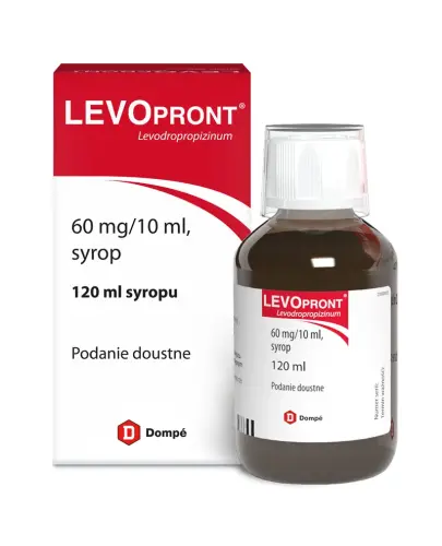 Levopront 60 mg/10 ml syrop, 120 ml - Syrop przeciwkaszlowy