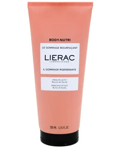 Lierac Body-Nutri Peeling do ciała, 200 ml - Peeling, który usuwa martwe komórki naskórka oraz zmiękcza skórę i przygotowuje ją do dalszej pielęgnacji