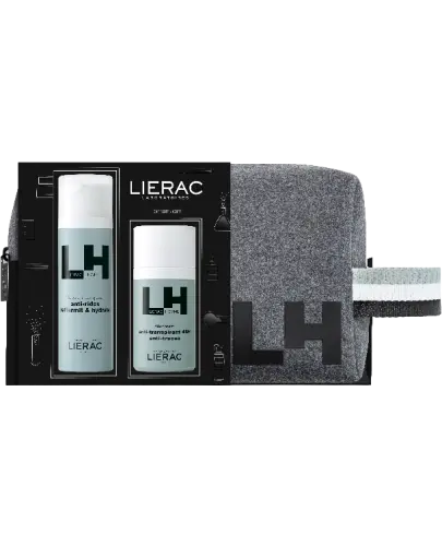 Lierac Homme Emulsja Anti-Aging, 50 ml + Dezodorant, 50 ml - Zestaw do pielęgnacji dla mężczyzn