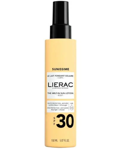 Lierac Sunissime Balsam do ciała SPF 30, 150 ml - Wysoka ochrona przeciwsłoneczna i wzmocnienie opalenizny