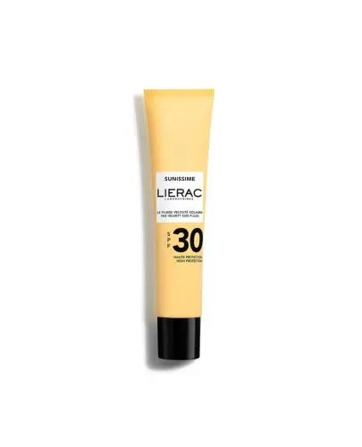 Lierac Sunissime SPF 30 Emulsja ochronna do twarzy i dekoltu, 40 ml - Wysoka ochrona przeciwsłoneczna i wzmocnienie opalenizny