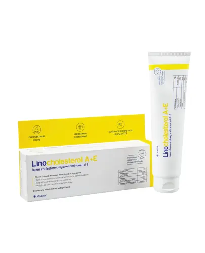 Linocholesterol A+E krem cholesterolowy z witaminami, 90 g - Na problemy dermatologiczne