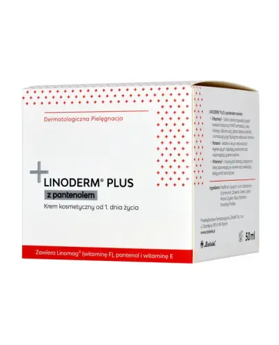 Linoderm Plus z pantenolem, 50 ml - Krem kosmetyczny od 1. dnia życia