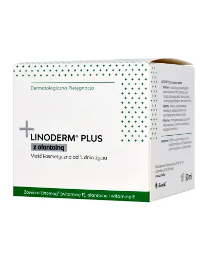 Linoderm Plus z alantoiną, 50 ml - Do skóry suchej, skłonnej do podrażnień i odleżyn