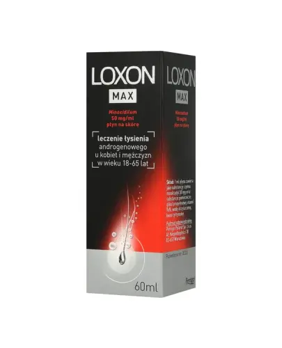 Loxon Max, 60 ml - Minoxidilum 50 mg/ml, płyn na skórę