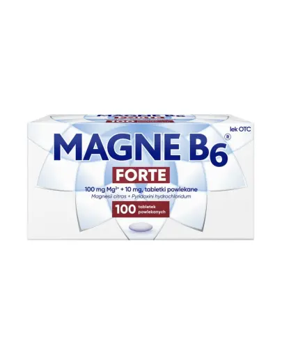 Magne B6 Forte, 100 tabletek powlekanych - Na niedobory magnezu i (lub) witaminy B6