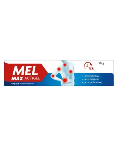 Mel Max Actigel, żel 50 g - Z diklofenakiem