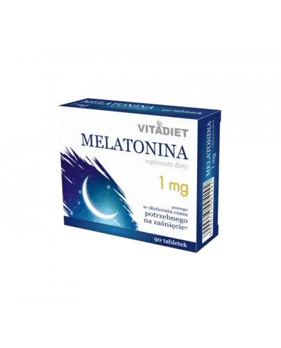 Vitadiet Melatonina 1 mg, 90 tabletek - Suplement diety w postaci tabletek