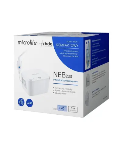 Microlife NEB 200 Inhalator kompresorowy, 1 sztuka - Szybka i wygodna nebulizacja