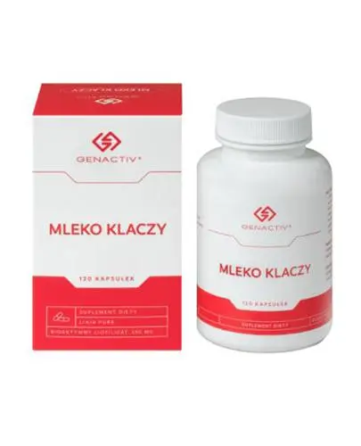 Genactiv Mleko klaczy, 120 kapsułek - Z aktywnymi biologicznie składnikami oraz witaminami i minerałami