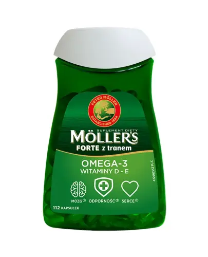 Moller's Forte, 112 kapsułek - Suplement diety z omega-3 i witaminami D i E