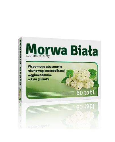 Morwa Biała, 60 tabletek - Suplement diety z ekstraktem z liści morwy białej