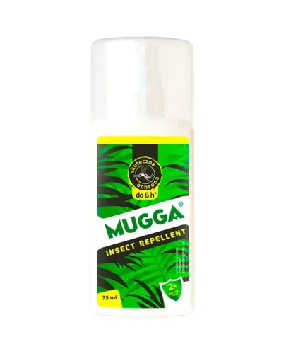 Mugga Spray 9,5% DEET spray, 75 ml - Preparat do odstraszania komarów i ochrony przed ich ukąszeniami