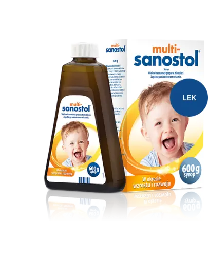 Multi-Sanostol, syrop, 600 g - Preparat wielowitaminowy dla dzieci