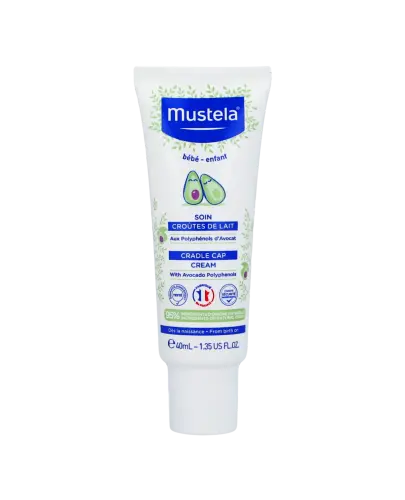 Mustela Bebe Enfant Krem na ciemieniuchę, 40 ml   - Usunąć ciemieniuchę, zapobiega jej nawrotom