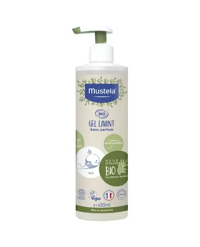 Mustela Bio Żel do mycia, 400ml - Do włosów i ciała