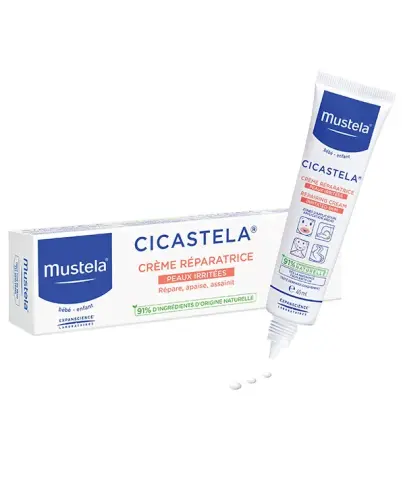 Mustela Cicastela krem regeneracyjny, 40 ml - Do pielęgnacji miejscowych podrażnień.