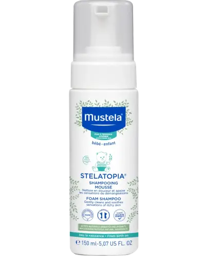 Mustela Stelatopia Szampon w piance, 150 ml - Dla skóry skłonnej do atopii