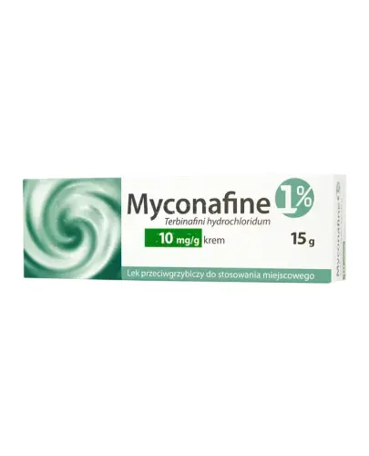 Myconafine 1%, 10 mg/g, krem, 15 g - Krem z terbinafiną o właściwościach przeciwgrzybiczych