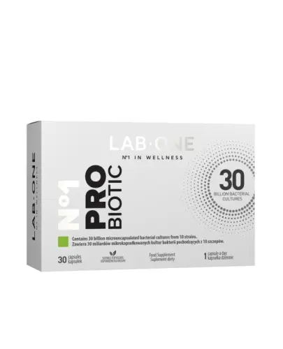 Lab One N°1 ProBiotic, 30 kapsułek - 30 miliardów kultur bakterii 