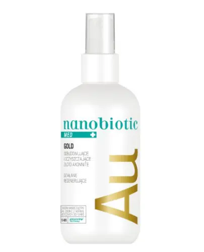 Nanobiotic Med+ Gold, spray 150 ml - Regeneruje i pielęgnuje skórę wrażliwą i alergiczną