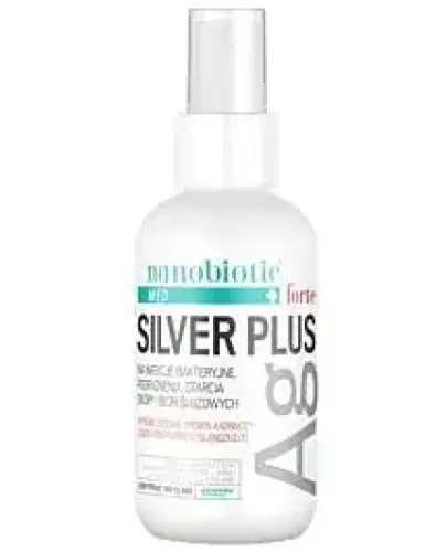 Nanobiotic Med+ Silver Plus Forte, płyn 75 ml - Na infekcje bakteryjne, podrażnienia, otarcia skóry i błon śluzowych