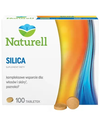 Naturell Silica, 100 tabletek - Ze skrzypem polnym, biotyną i cynkiem