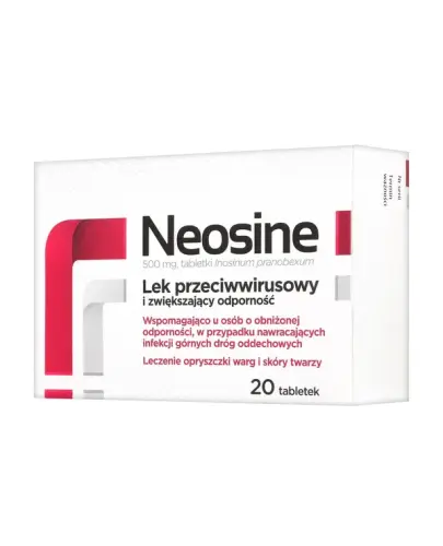 Neosine tabletki, 20 sztuk - Inosinum pranobexum 500  mg