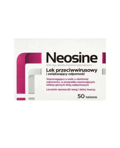 Neosine tabletki, 50 sztuk - Inosinum pranobexum 500  mg